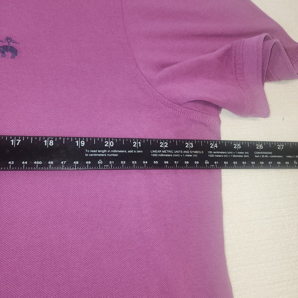 Brooks Brothers Mens XXL Slim Fit Purple Cotton Pique Polo Shirt 116992-623-17A - Picture 6 of 8